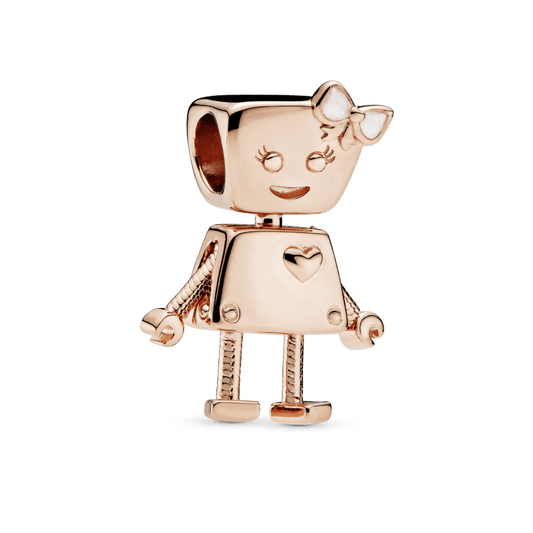 Charm Robot Mujer Oro Rosa